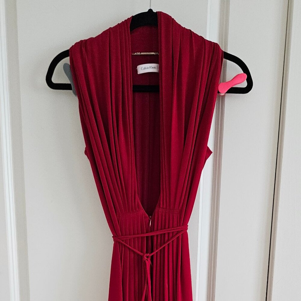 Calvin Klein New Red Gown Dress